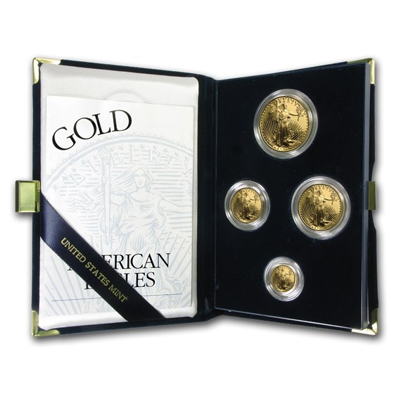 1997-W 4-Coin Proof Gold American Eagle Set (w/Box & COA) 1997-W 4-Coin Proof Gold American Eagle Set (w/Box & COA)